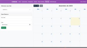 Cadastros de Reservas